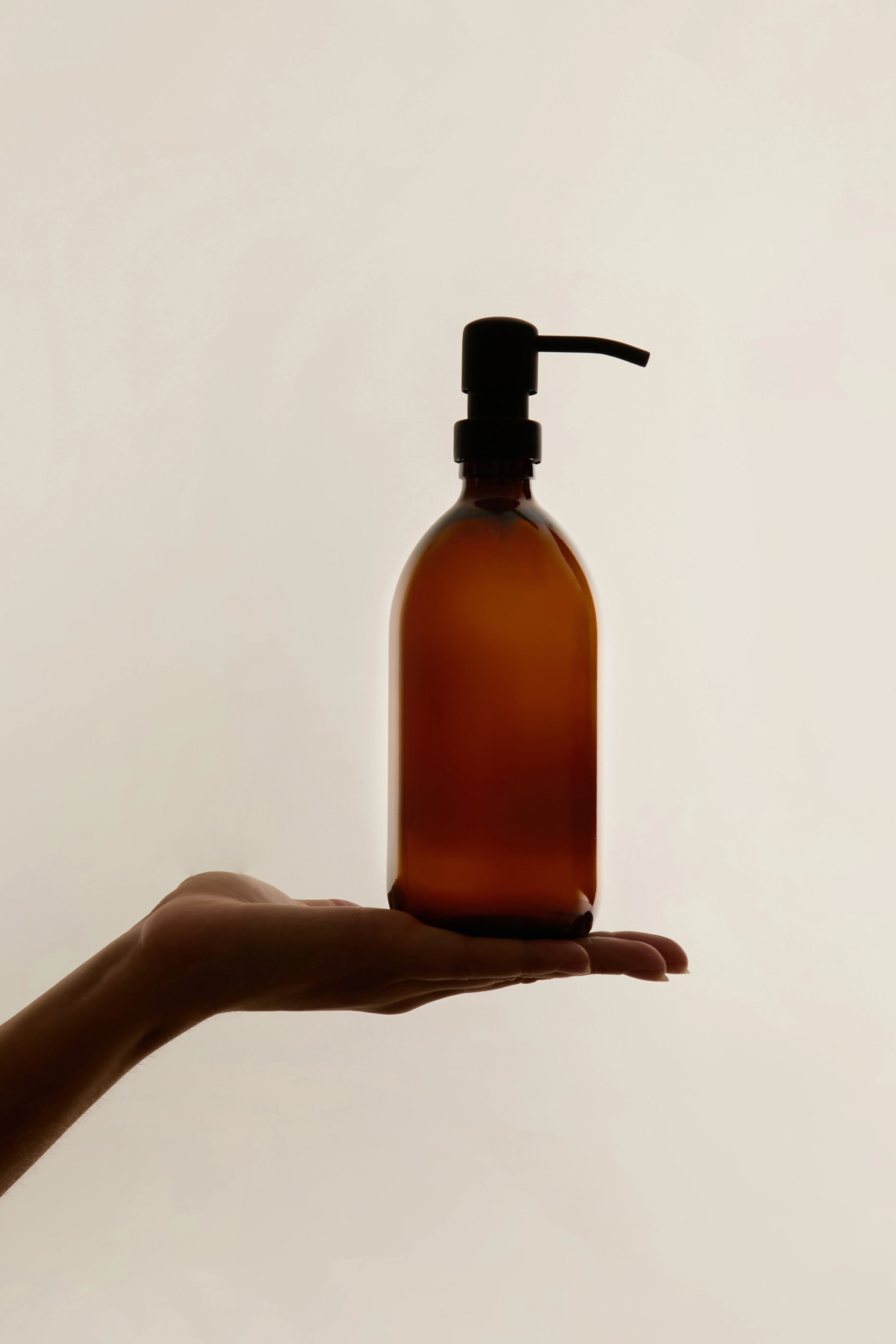 Amber Glass Dispenser Stainless Steel Pump - Image 7