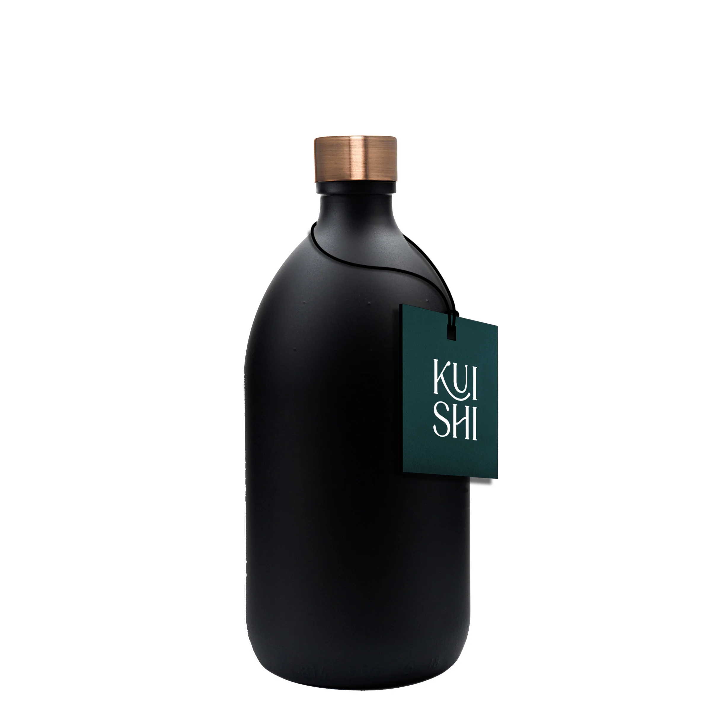 Black Glass Storage Bottle and Cap - Image 4
