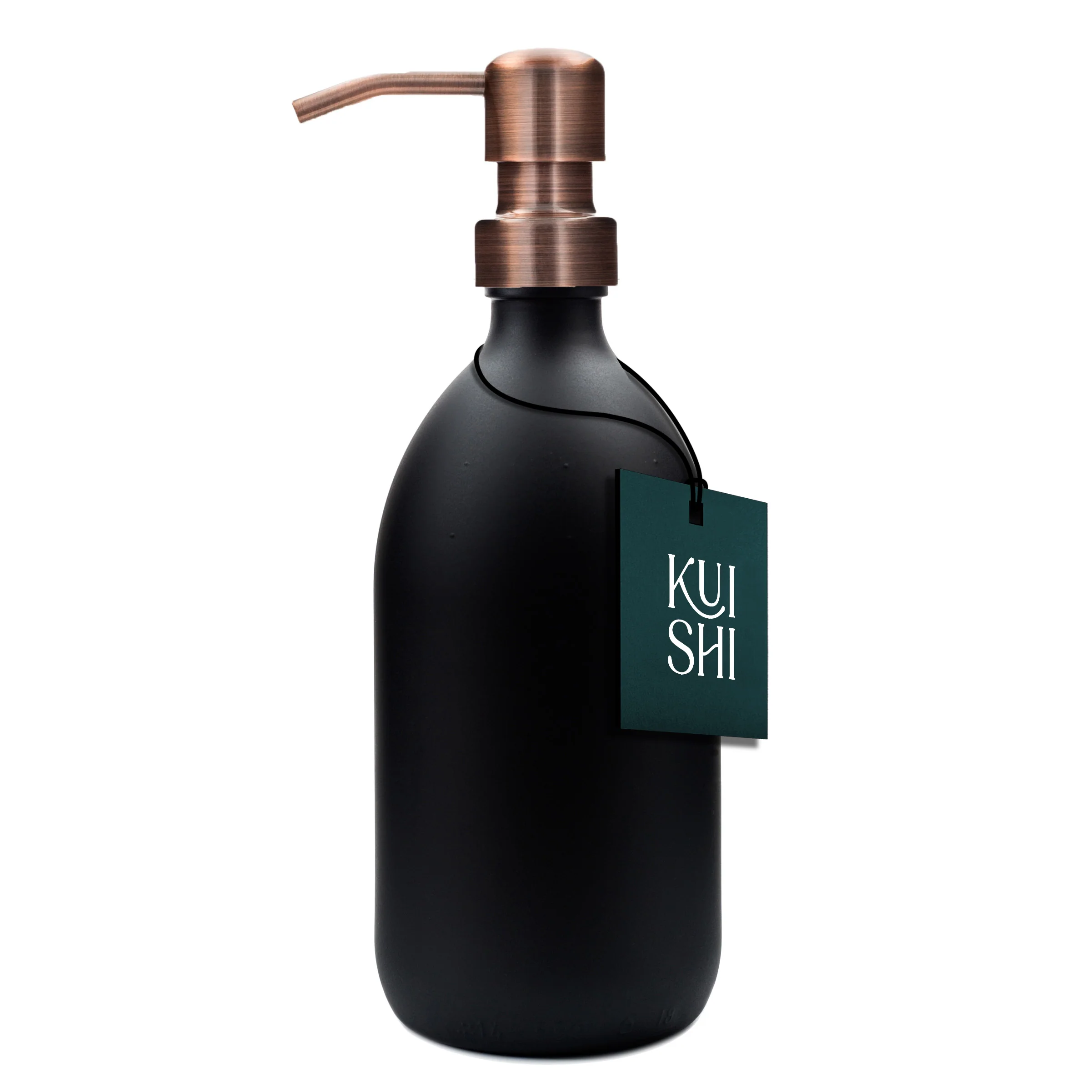 Black Soap Dispenser Stainless Steel Pump - Image 4