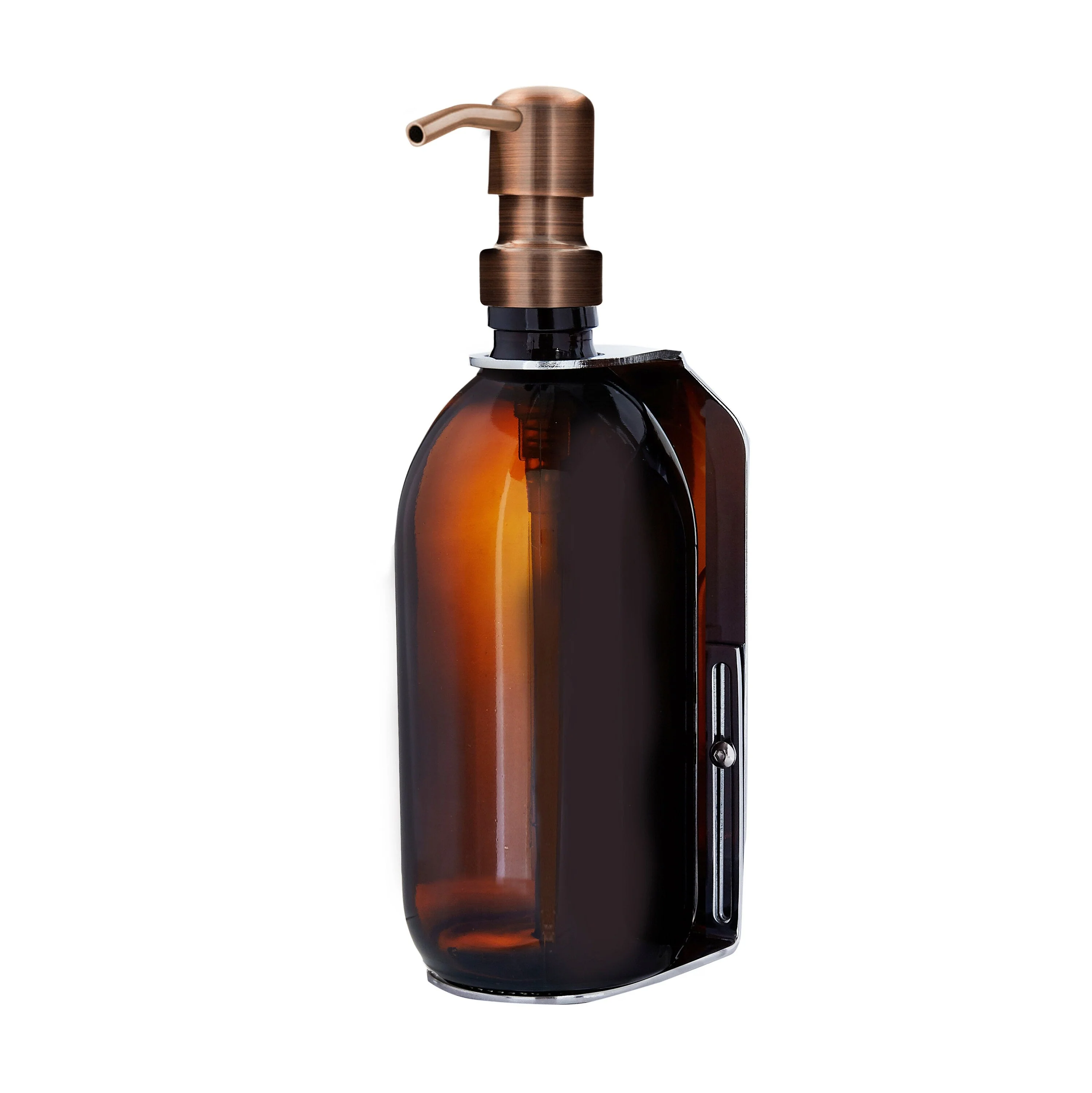 Chrome Single Wall Mounted Soap Dispenser - Image 6