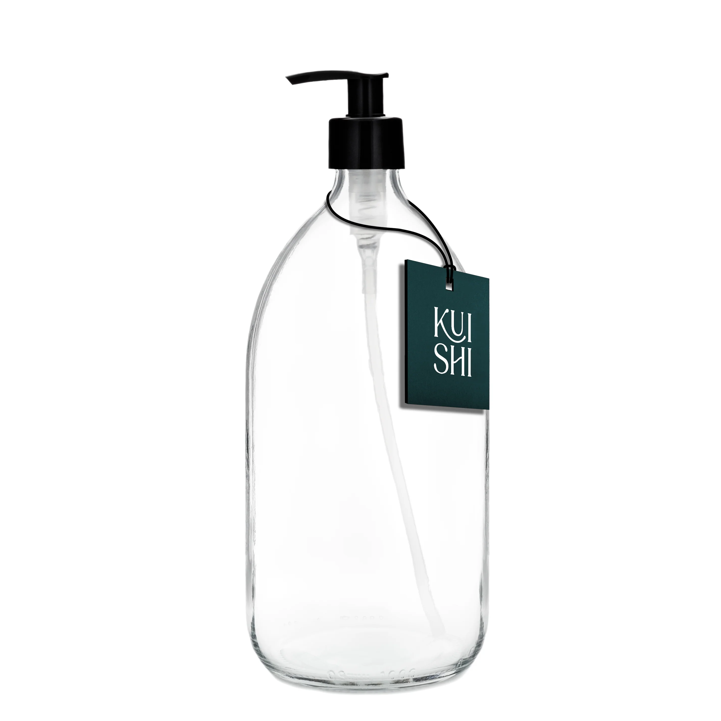 Clear Glass Pump Bottle - Image 4