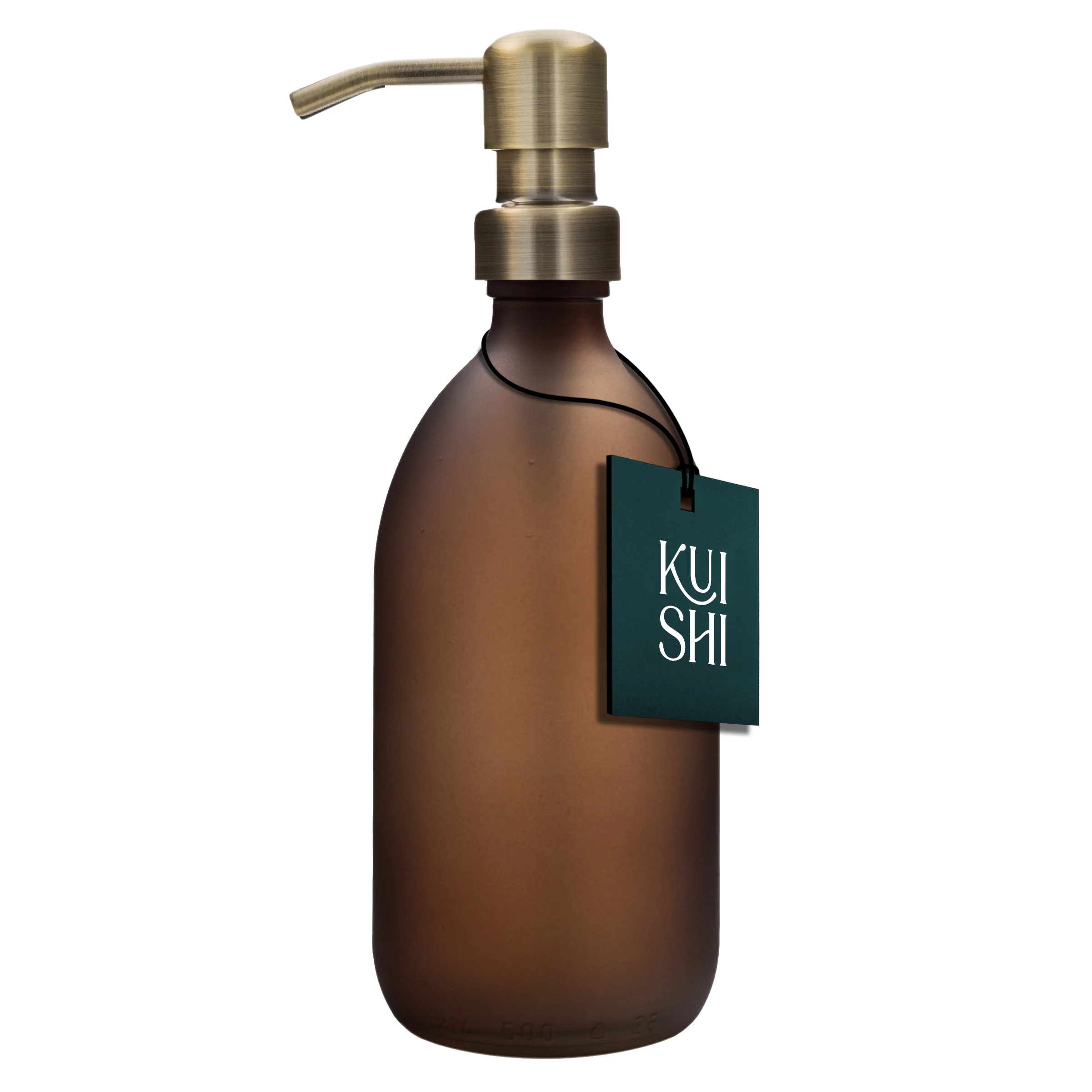 Frosted Amber Glass Dispenser - Image 3