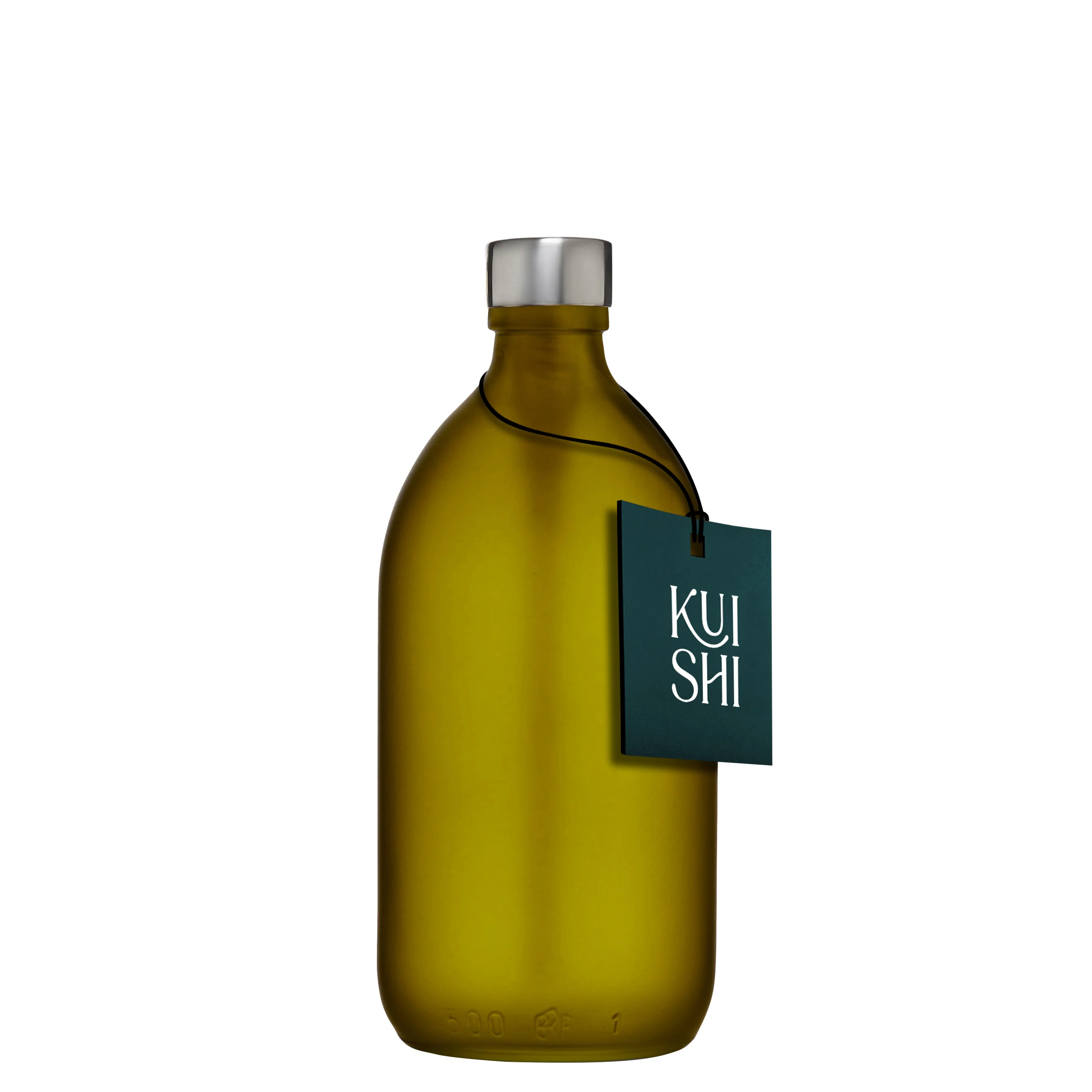 Green Glass Storage Bottle and Cap - Image 4