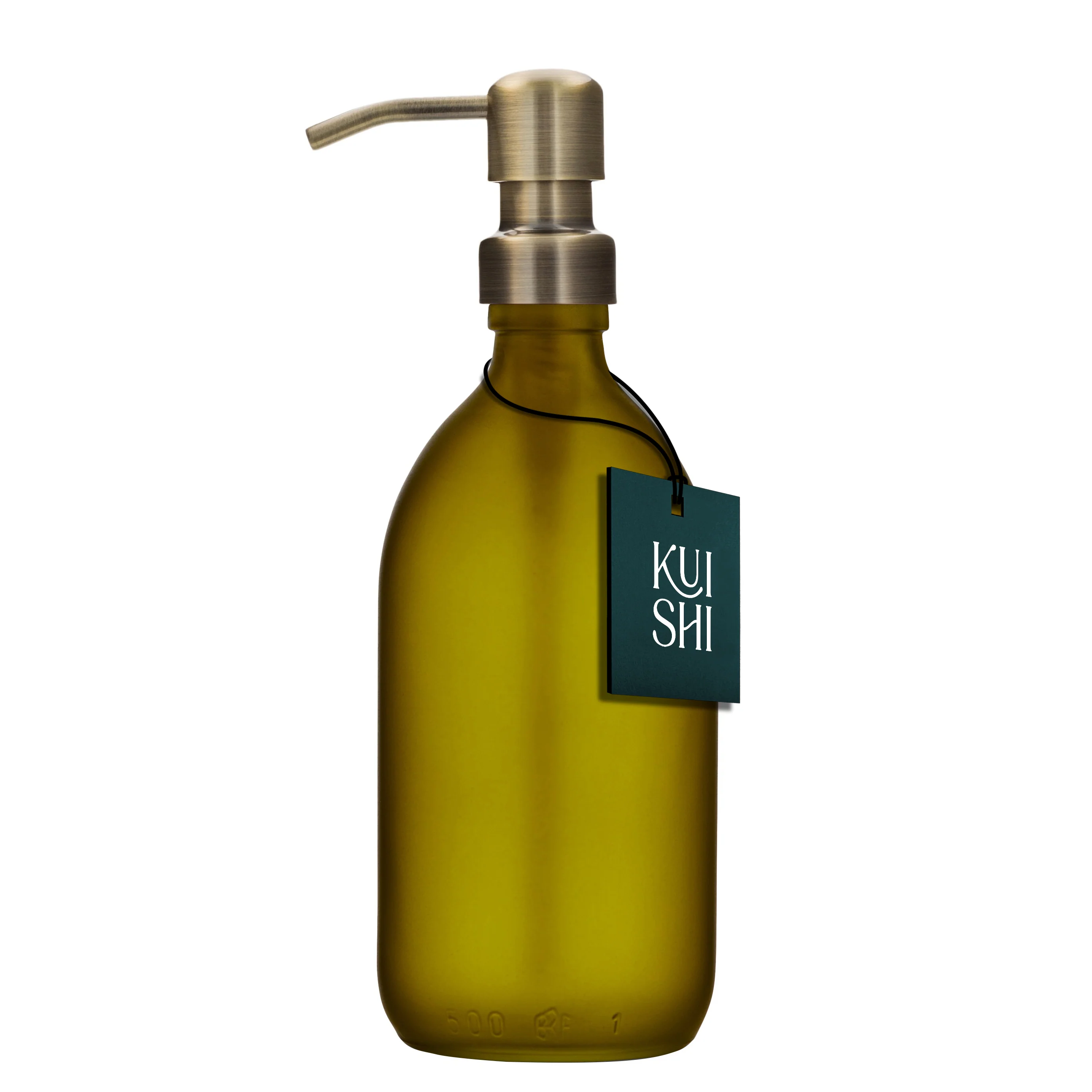 Green Soap Dispenser Stainless Steel Pump - Image 3