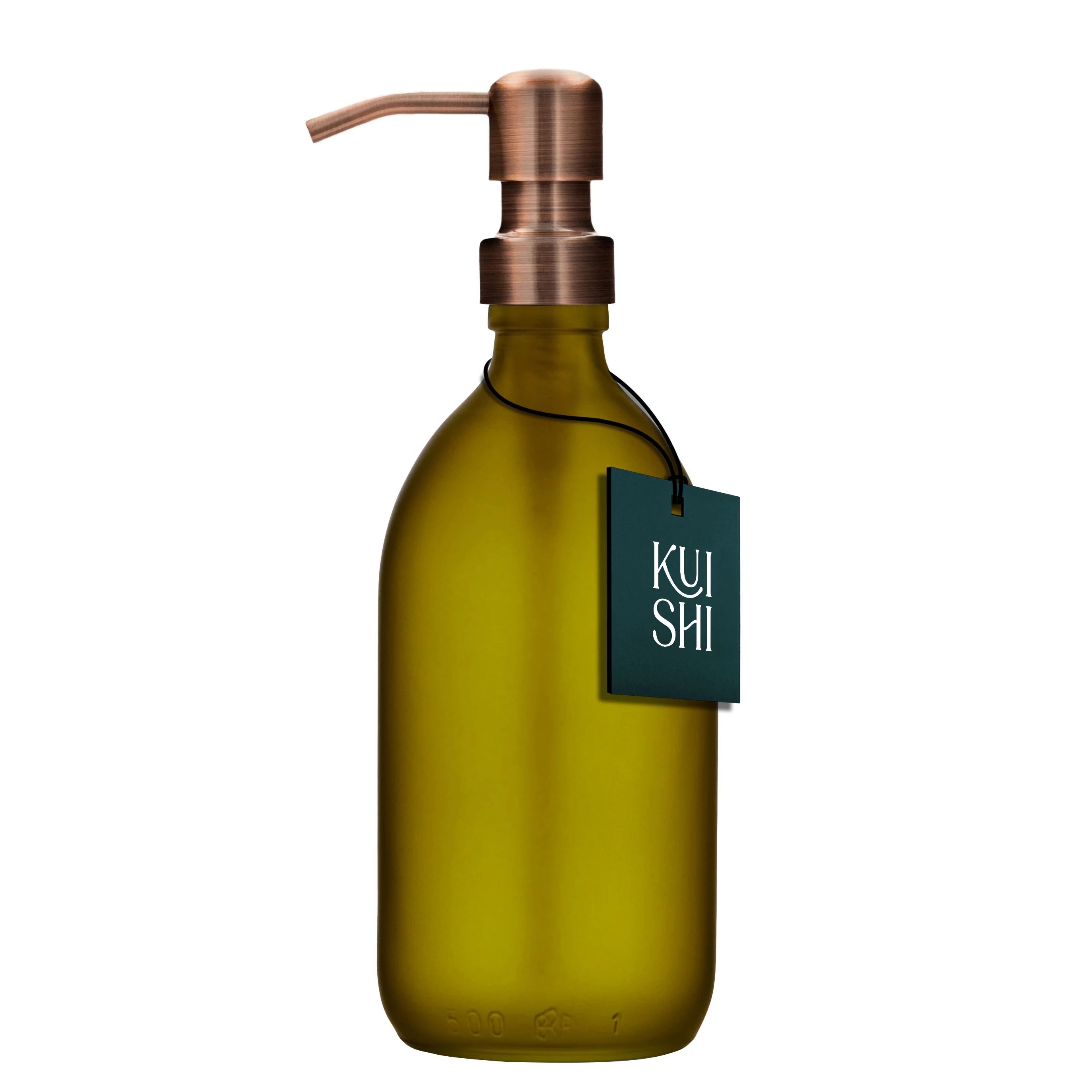 Green Soap Dispenser Stainless Steel Pump - Image 4
