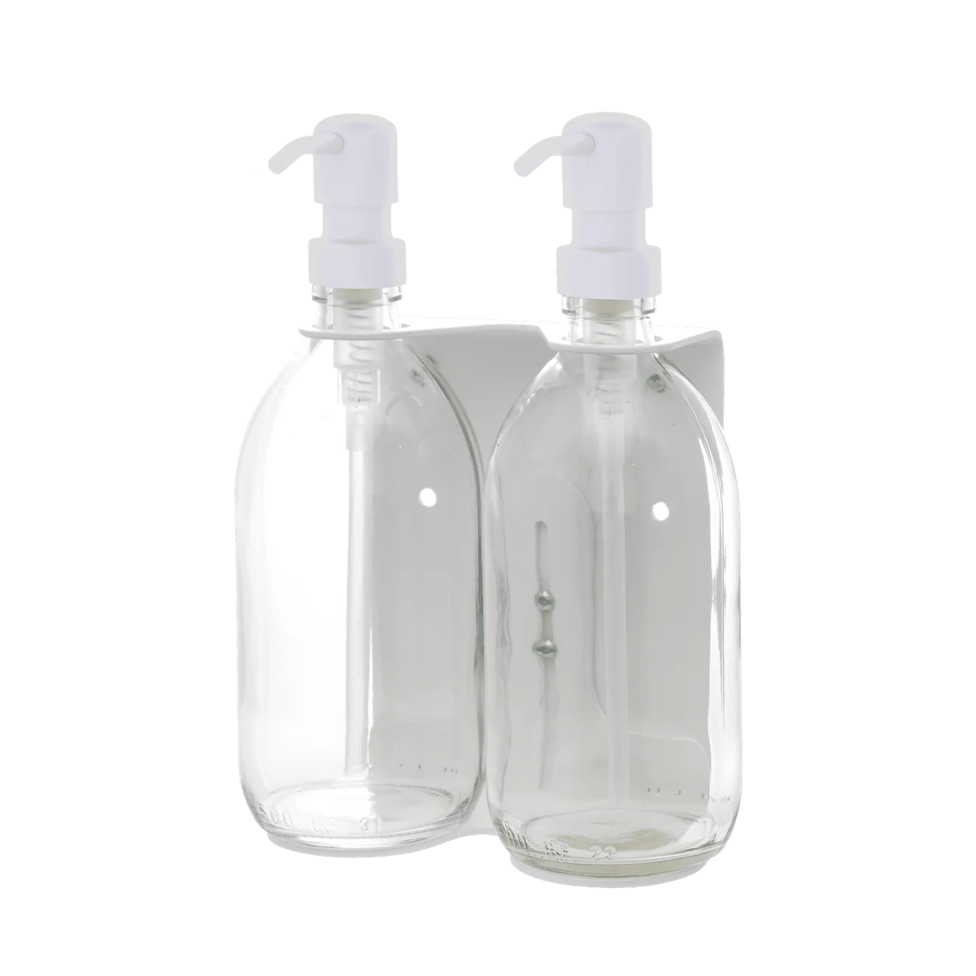 White Double Wall Mounted Soap Dispenser - Image 10