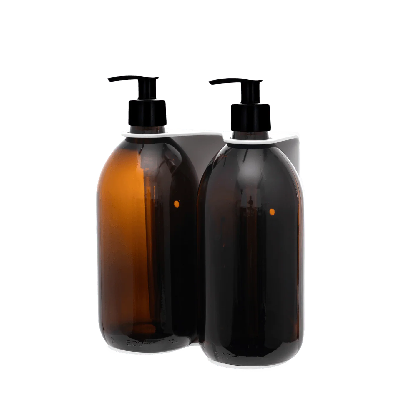 White Double Wall Mounted Soap Dispenser - Image 9