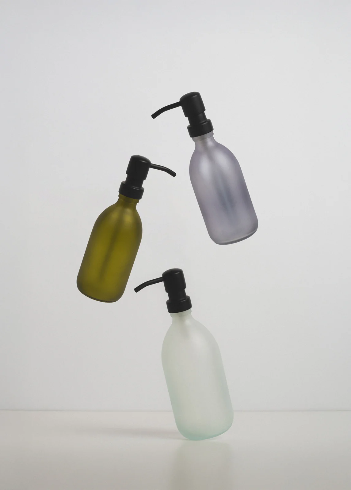 Grey Soap Dispenser Stainless Steel Pump - Image 7