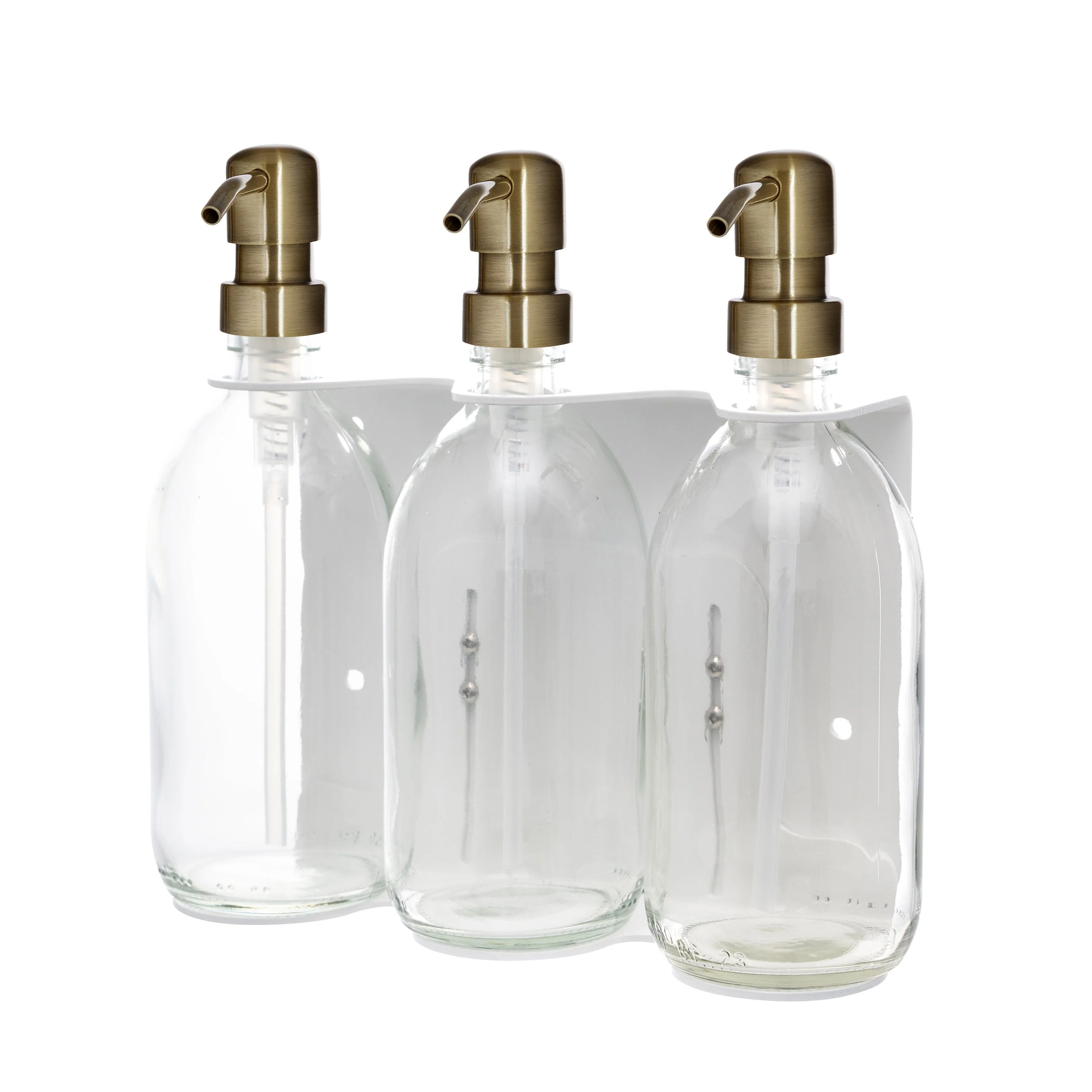White Triple Wall Mounted Soap Dispenser - Image 13